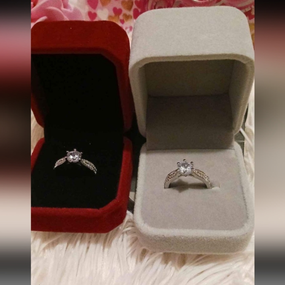 Silver dimond ring,for women's